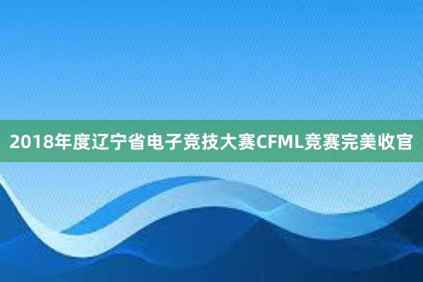 2018年度辽宁省电子竞技大赛CFML竞赛完美收官